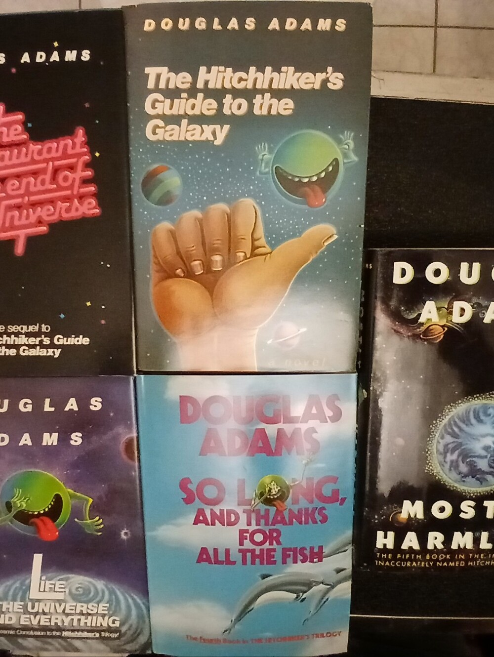 Douglas Adams HCBC Book Lot - The Hitchhiker's Guide to the Galaxy ...plus